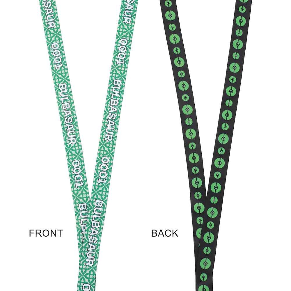 Bioworld Pokemon Bulbasaur Green Kanto Region Lanyard With Rubber Charm And ID from 2pgaming