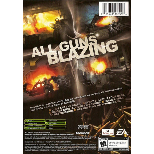 Black - Xbox Game from 2pgaming