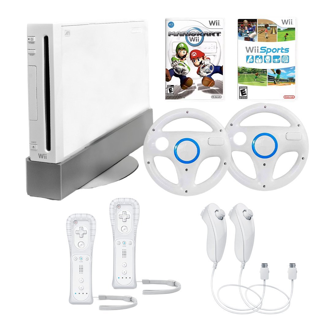 Nintendo Wii Mario Kart & Wii Sports Console Bundle from 2pgaming