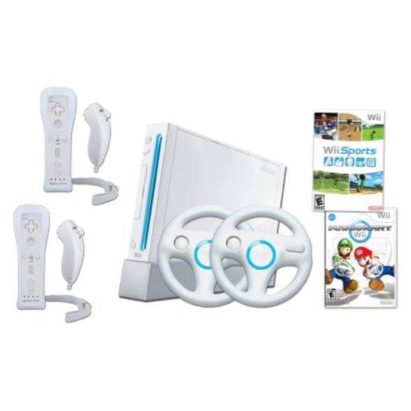 Nintendo Wii Mario Kart & Wii Sports Console Bundle from 2pgaming