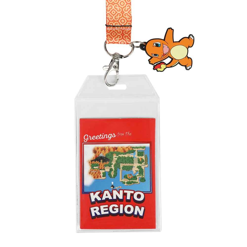 Pokemon Charmander Orange Kanto Region Lanyard With Rubber Charm And ID (Copy) from 2pgaming