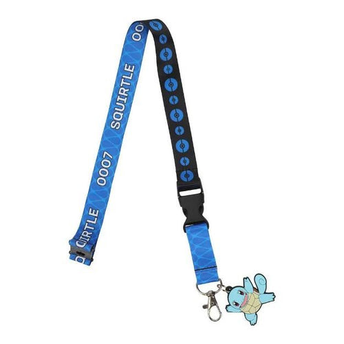 Pokemon Squirtle Blue Kanto Region Lanyard With Rubber Charm And ID from 2pgaming