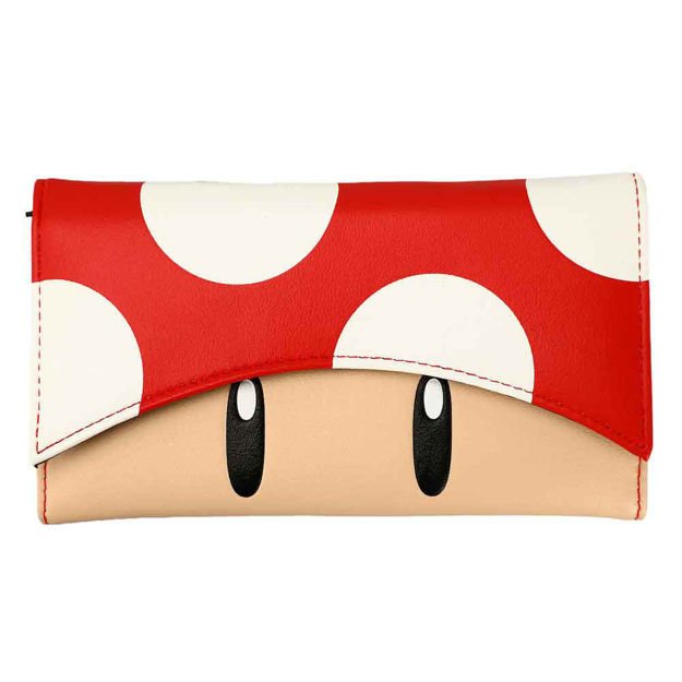 Super Mario Super Mushroom Bi - fold Wallet from 2pgaming