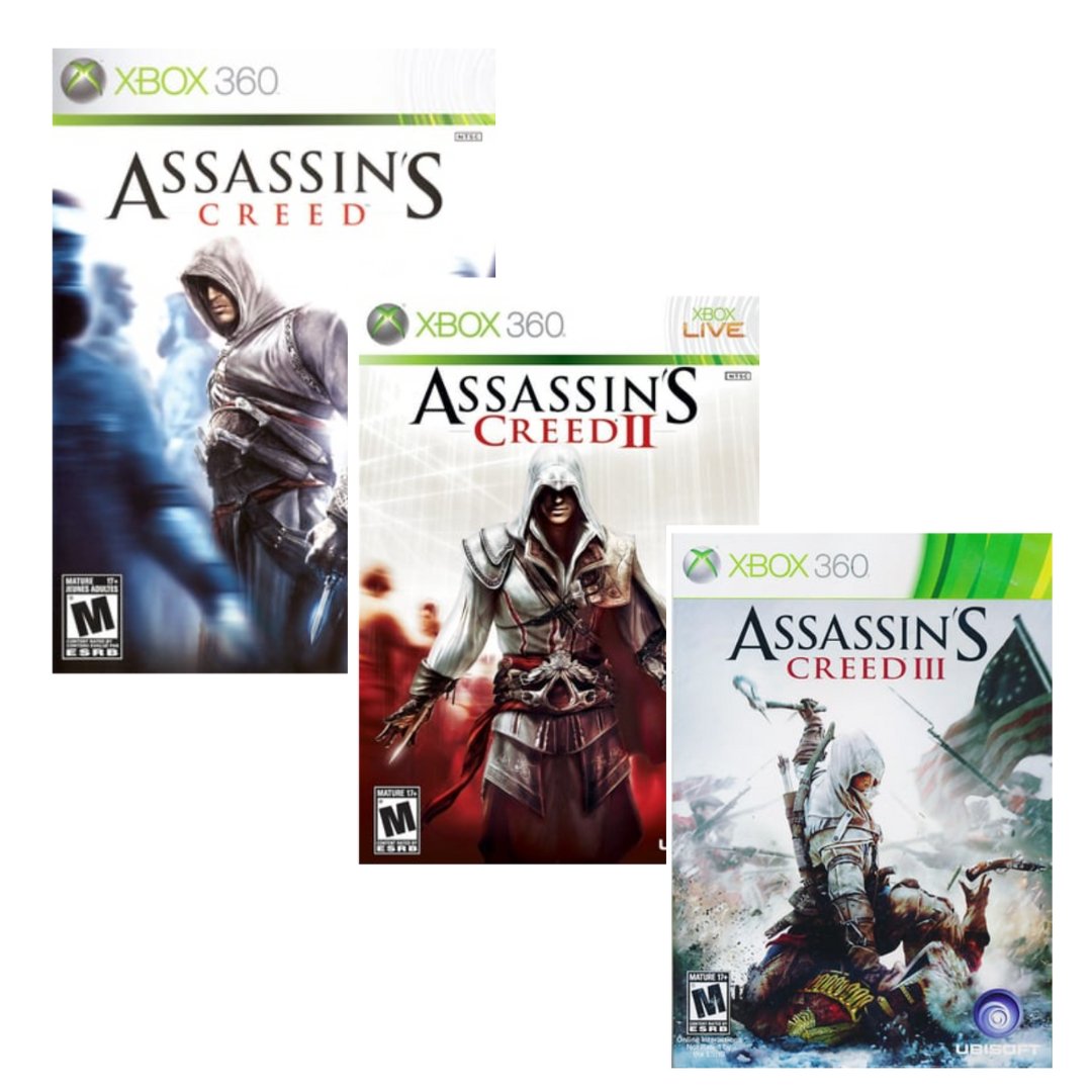 Assassins Creed Trilogy 1, 2, & 3 Xbox 360 Game from 2pgaming