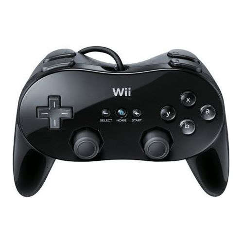 Authentic OEM Nintendo Wii Classic Pro Controller - Black from 2pgaming