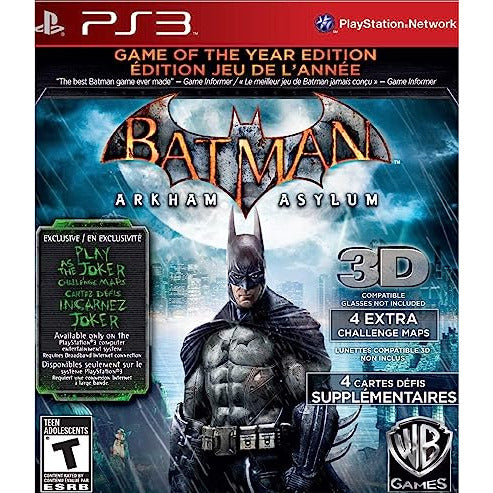 Batman Arkham Asylum Game of the Year Edition Sony PS3 PlayStation 3 Game from 2pgaming