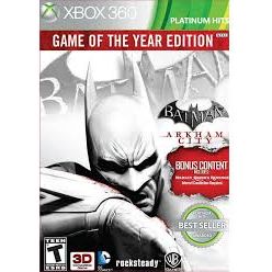 Batman Arkham City Game of the Year Edition Microsoft Xbox 360 Game from 2pgaming