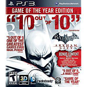 Batman Arkham City Game of the Year Edition Sony PS3 PlayStation 3 Game from 2pgaming