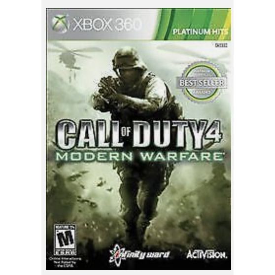 Call of Duty 4 Modern Warfare Platinum Hits Xbox 360 Game from 2pgaming