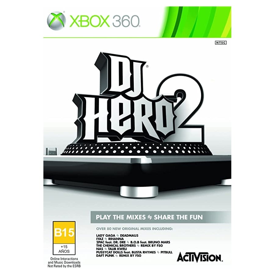 DJ Hero 2 Microsoft Xbox 360 Game from 2pgaming
