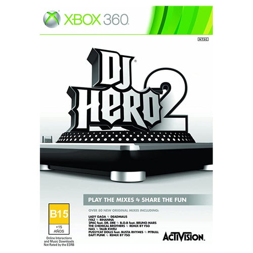 DJ Hero 2 Microsoft Xbox 360 Game from 2pgaming