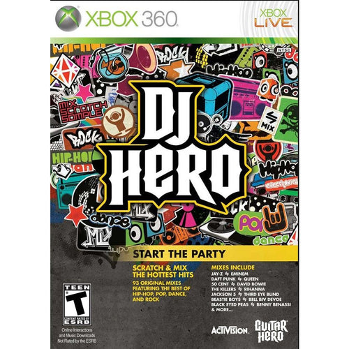 DJ Hero Microsoft Xbox 360 Game from 2pgaming