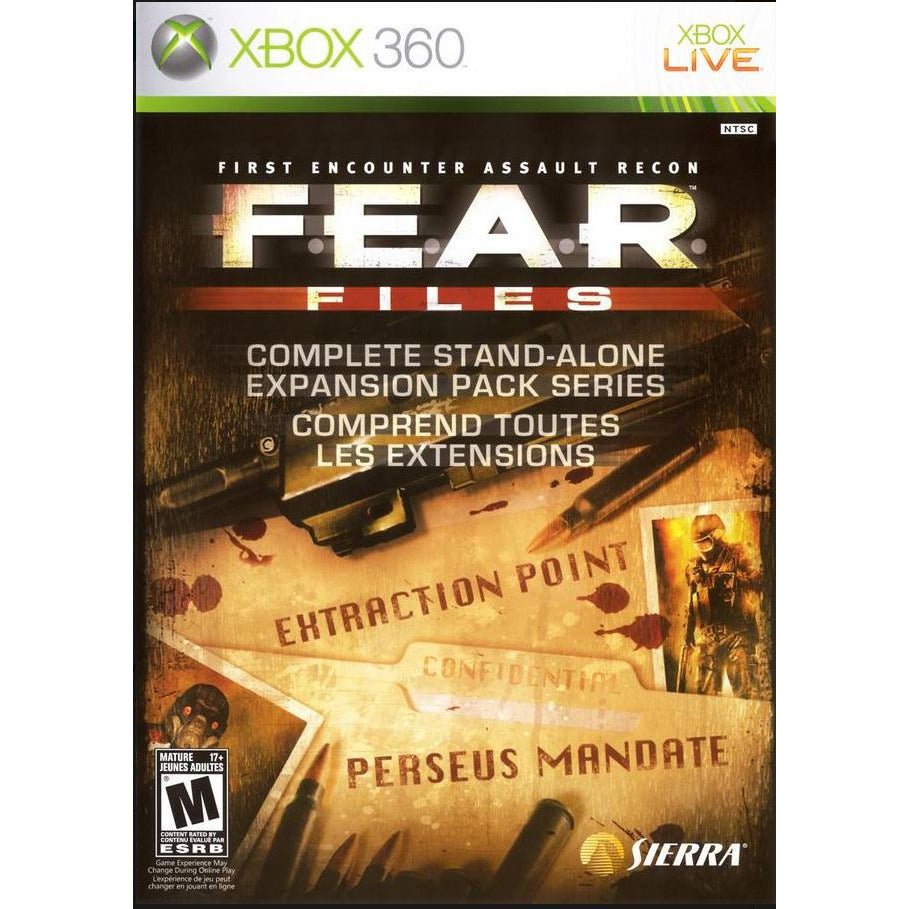 FEAR Files Microsoft Xbox 360 Game from 2pgaming