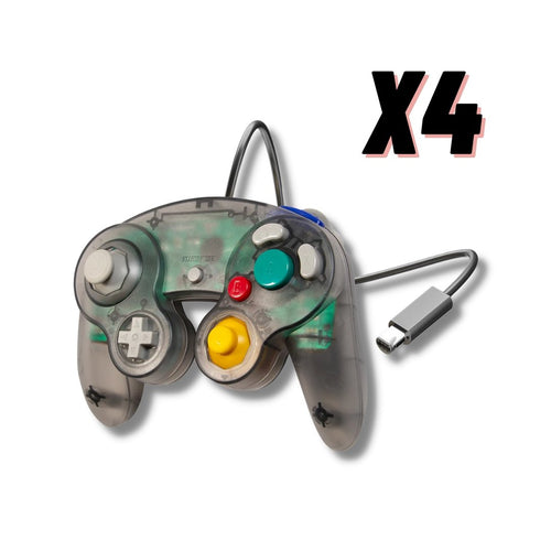 Gamecube Controller Gamepad Wired Compatible with Nintendo Gamecube & Wii - Smoke Black from 2pgaming
