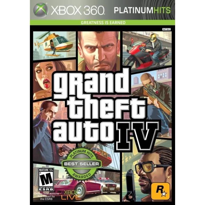 Grand Theft Auto IV Platinum Hits Microsoft Xbox 360 Game from 2pgaming