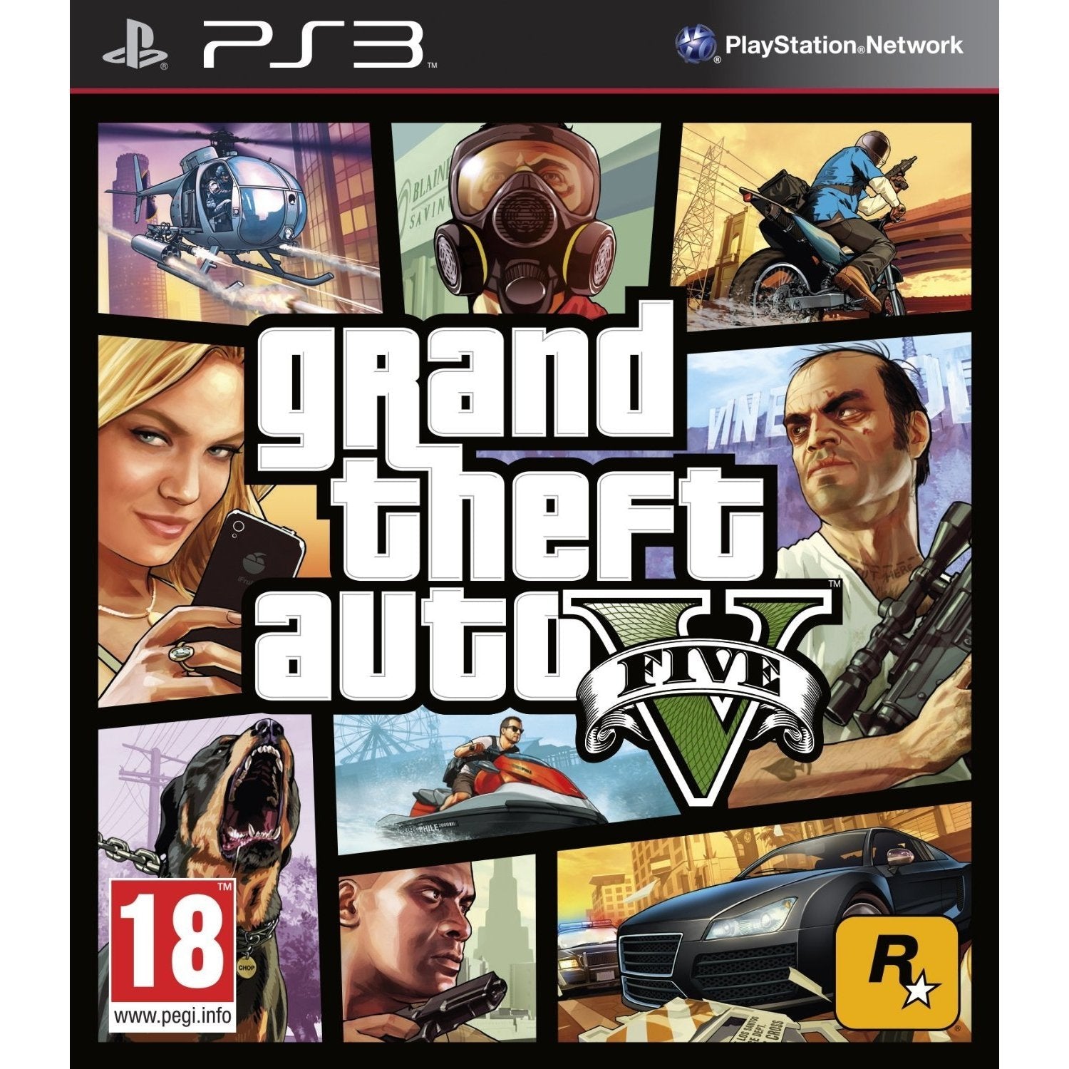 Grand Theft Auto V GTAV PS3 PlayStation 3 Game from 2pgaming