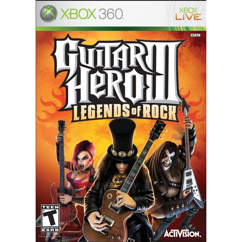 Guitar Hero III Legends of Rock Microsoft Xbox 360 Game from 2pgaming
