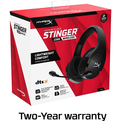 HyperX Cloud Stinger Core – Wireless Lightweight Gaming Headset, DTS Headphone:X spatial audio, Noise Cancelling Microphone from 2pgaming