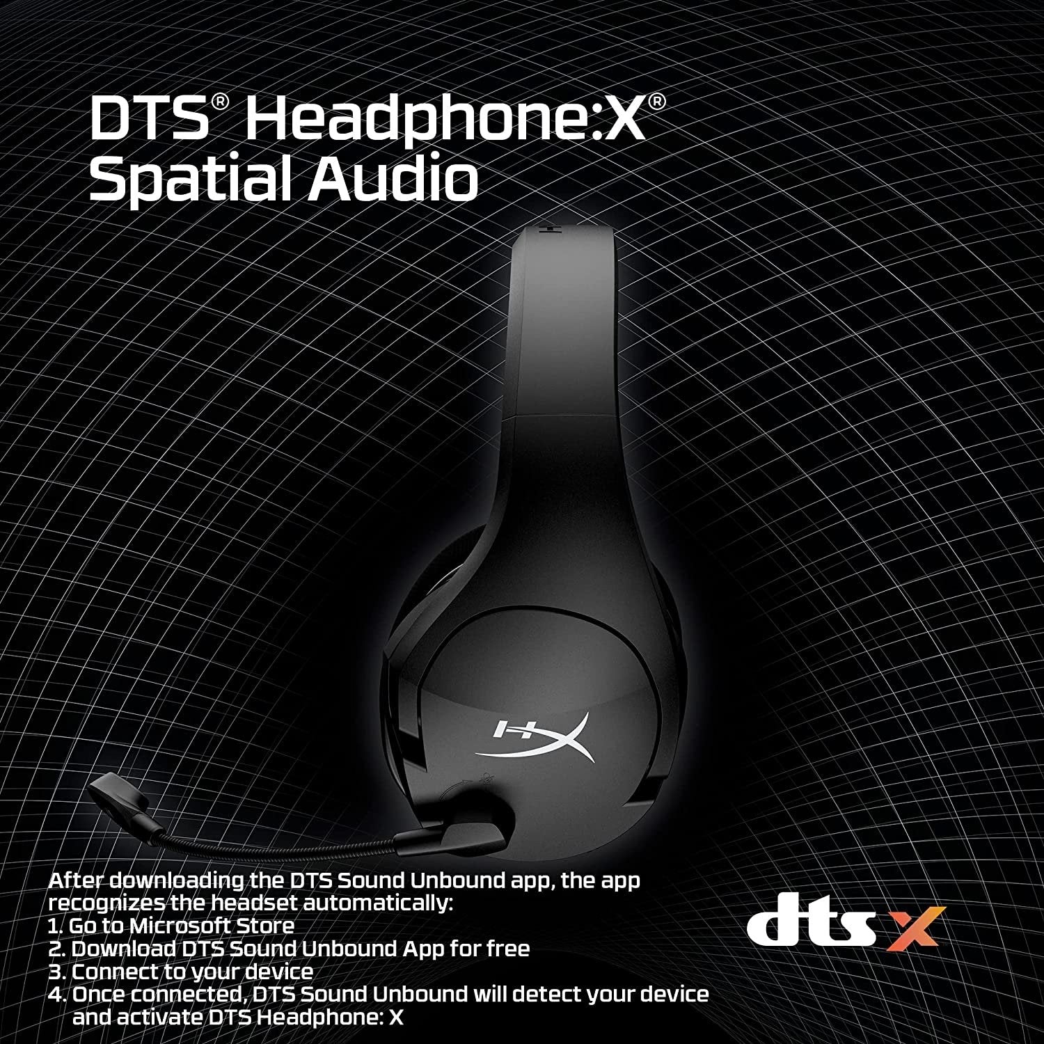 HyperX Cloud Stinger Core – Wireless Lightweight Gaming Headset, DTS Headphone:X spatial audio, Noise Cancelling Microphone from 2pgaming