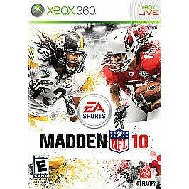 Madden NFL 10 Microsoft Xbox 360 Game from 2pgaming