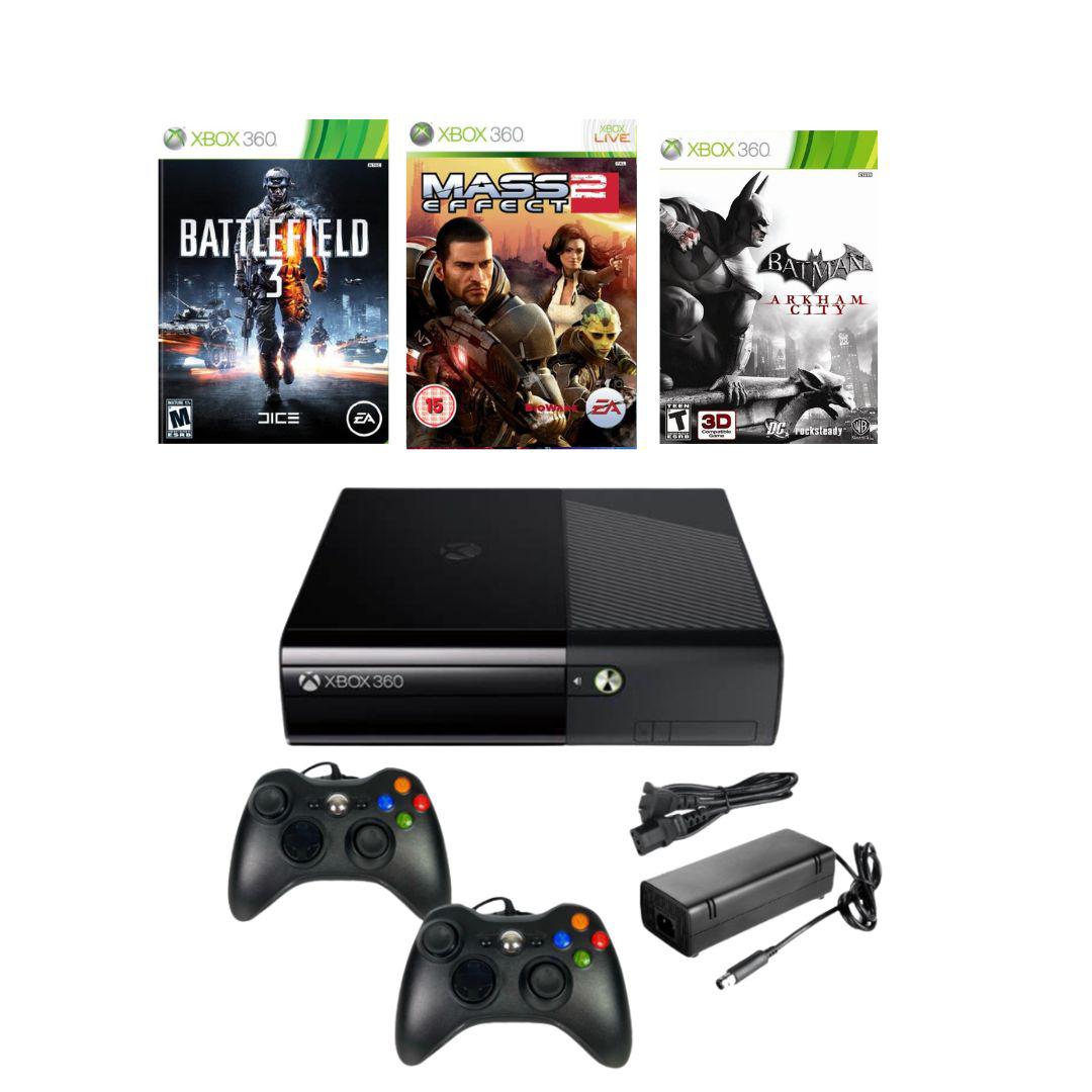 Microsoft Xbox 360 E Console Bundle Battlefield 3, Mass Effect 3, Batman Arkham City from 2pgaming