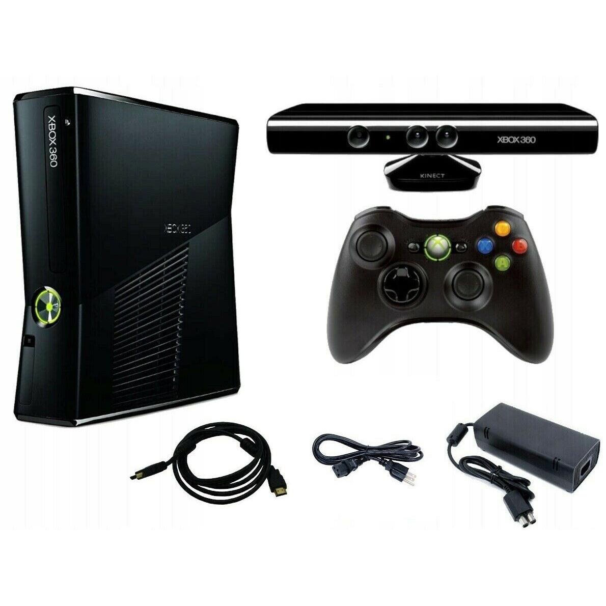 Microsoft Xbox 360 Slim Kinect Video Game Console Bundle from 2pgaming