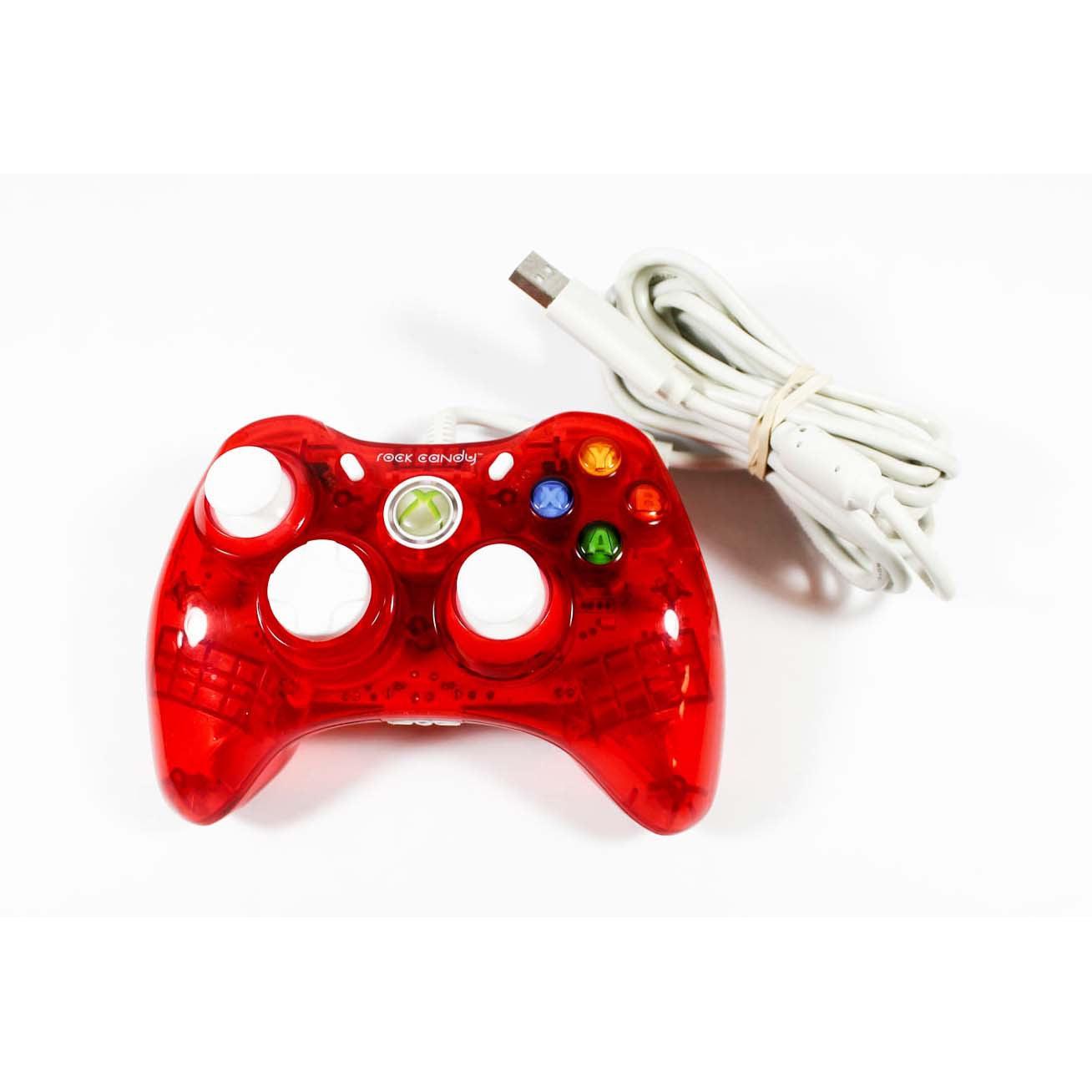 Microsoft Xbox 360 Wired Controller Red Rock Candy from 2pgaming