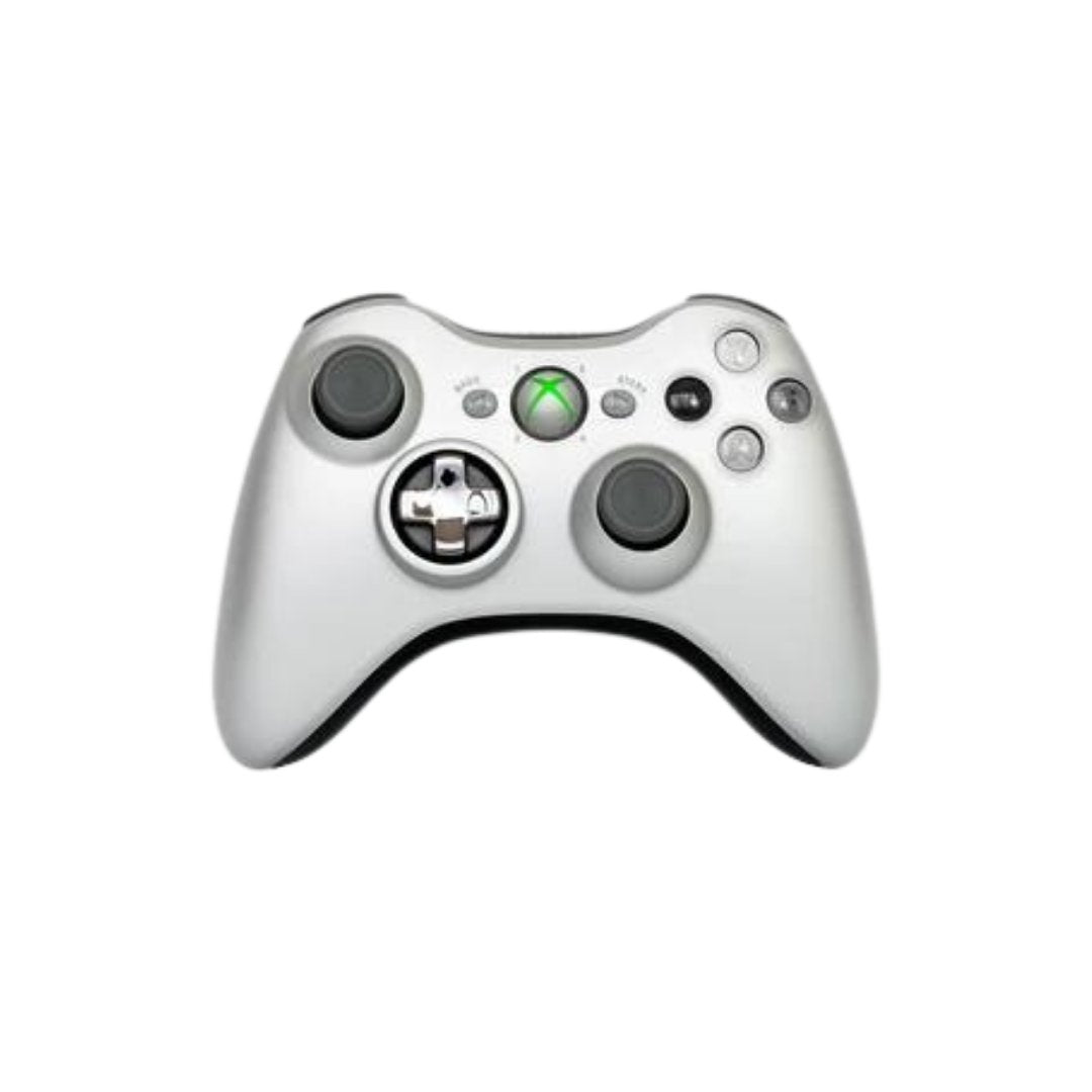 Microsoft Xbox 360 Wireless Controller, Silver Special Edition 1403 OEM from 2pgaming