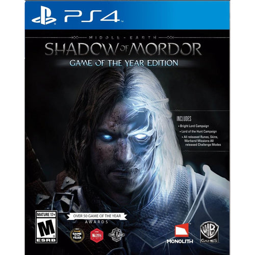 Middle Earth Shadow of Mordor Game of Year Edition Sony PS4 PlayStation 4 Game from 2pgaming