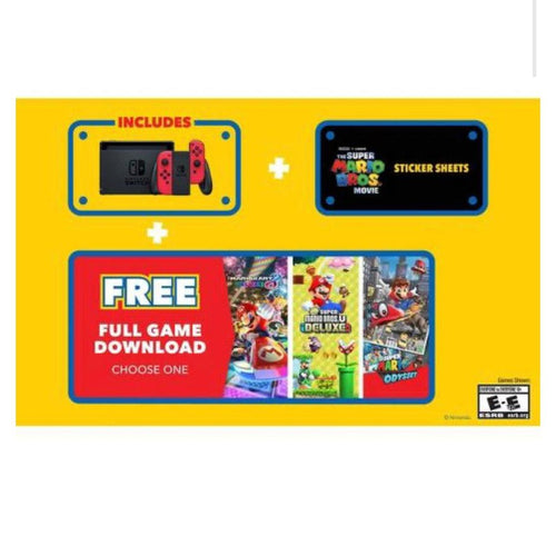 Nintendo Switch Mario Choose One Console - Mario Kart 8 - New Super Mario Bros U - Super Mario Odyssey from 2pgaming