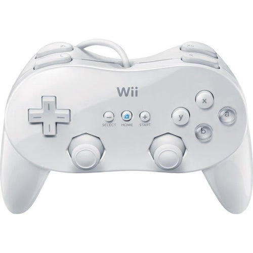 Nintendo Wii Classic Pro Remote Controller White Official OEM from 2pgaming