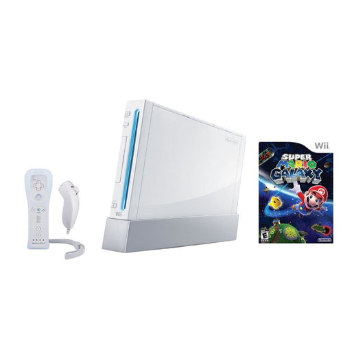 Nintendo Wii Console - White - 2 Motion Plus Controllers - You Chose Bundle - Mario Kart from 2pgaming