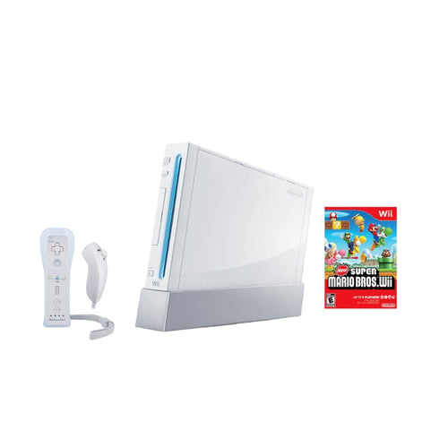 Nintendo Wii Console - White - 2 Motion Plus Controllers - You Chose Bundle - Mario Kart from 2pgaming