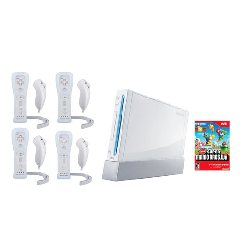 Nintendo Wii Console - White - 2 Motion Plus Controllers - You Chose Bundle - Mario Kart from 2pgaming