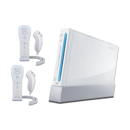 Nintendo Wii Console - White - 2 Motion Plus Controllers - You Chose Bundle - Mario Kart from 2pgaming