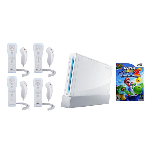 Nintendo Wii Console - White - 2 Motion Plus Controllers - You Chose Bundle - Mario Kart from 2pgaming