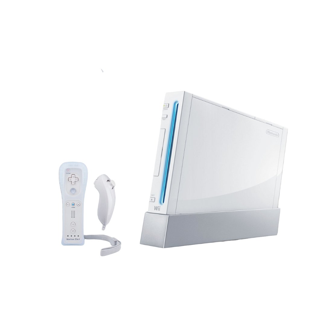 Nintendo Wii Console - White - 2 Motion Plus Controllers - You Chose Bundle - Mario Kart from 2pgaming