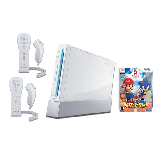 Nintendo Wii Console - White - 2 Motion Plus Controllers - You Chose Bundle - Mario Kart from 2pgaming
