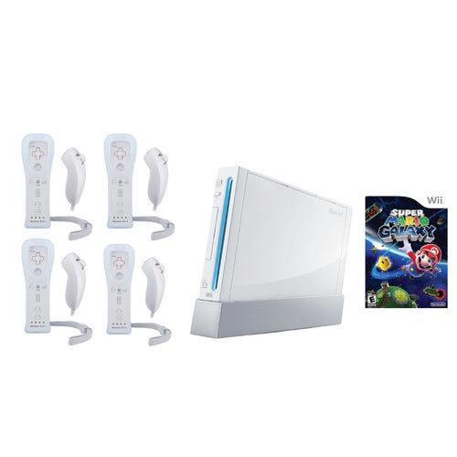 Nintendo Wii Console - White - 2 Motion Plus Controllers - You Chose Bundle - Mario Kart from 2pgaming