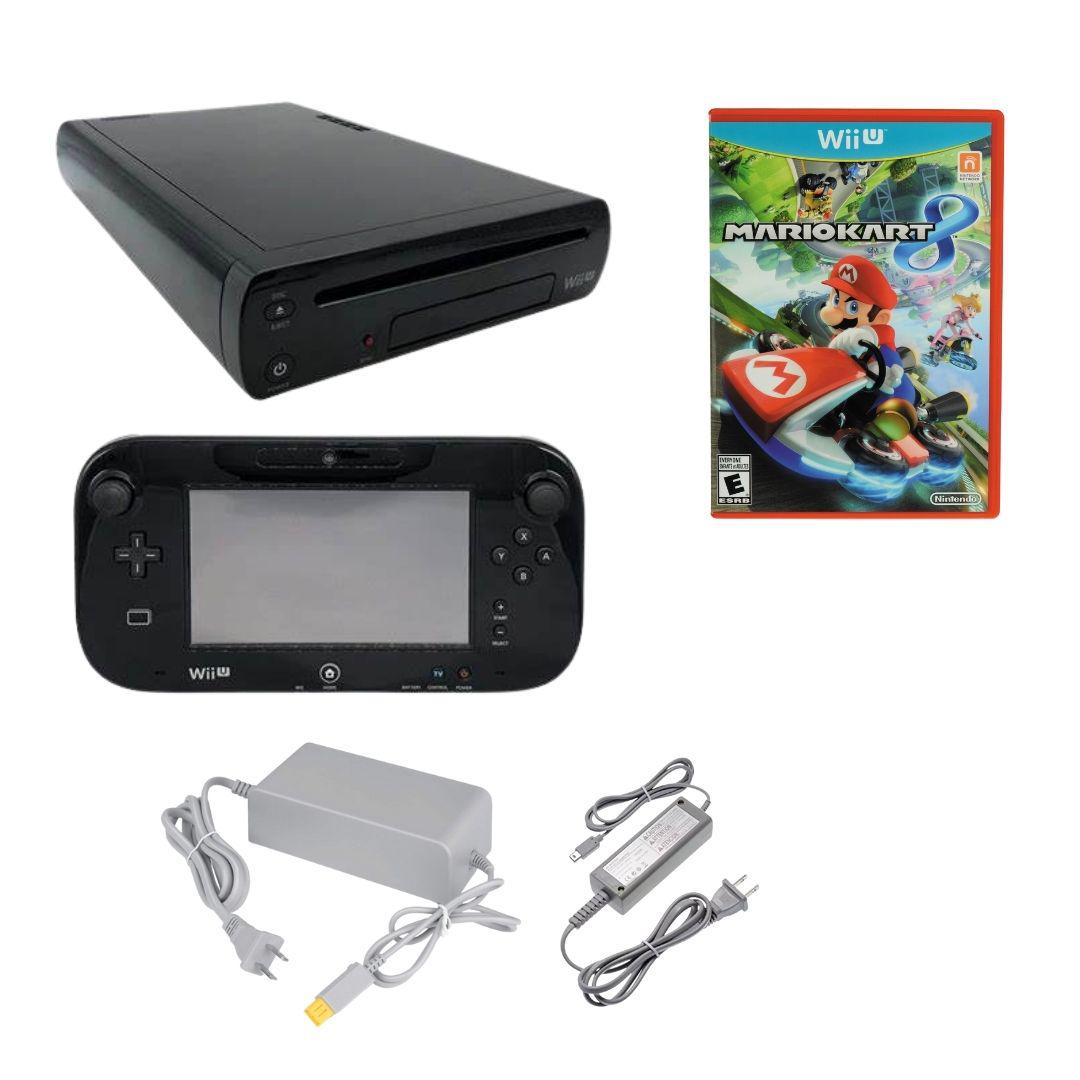 Nintendo Wii U 32GB Black Console Bundle - Black - Mario Kart 8 from 2pgaming
