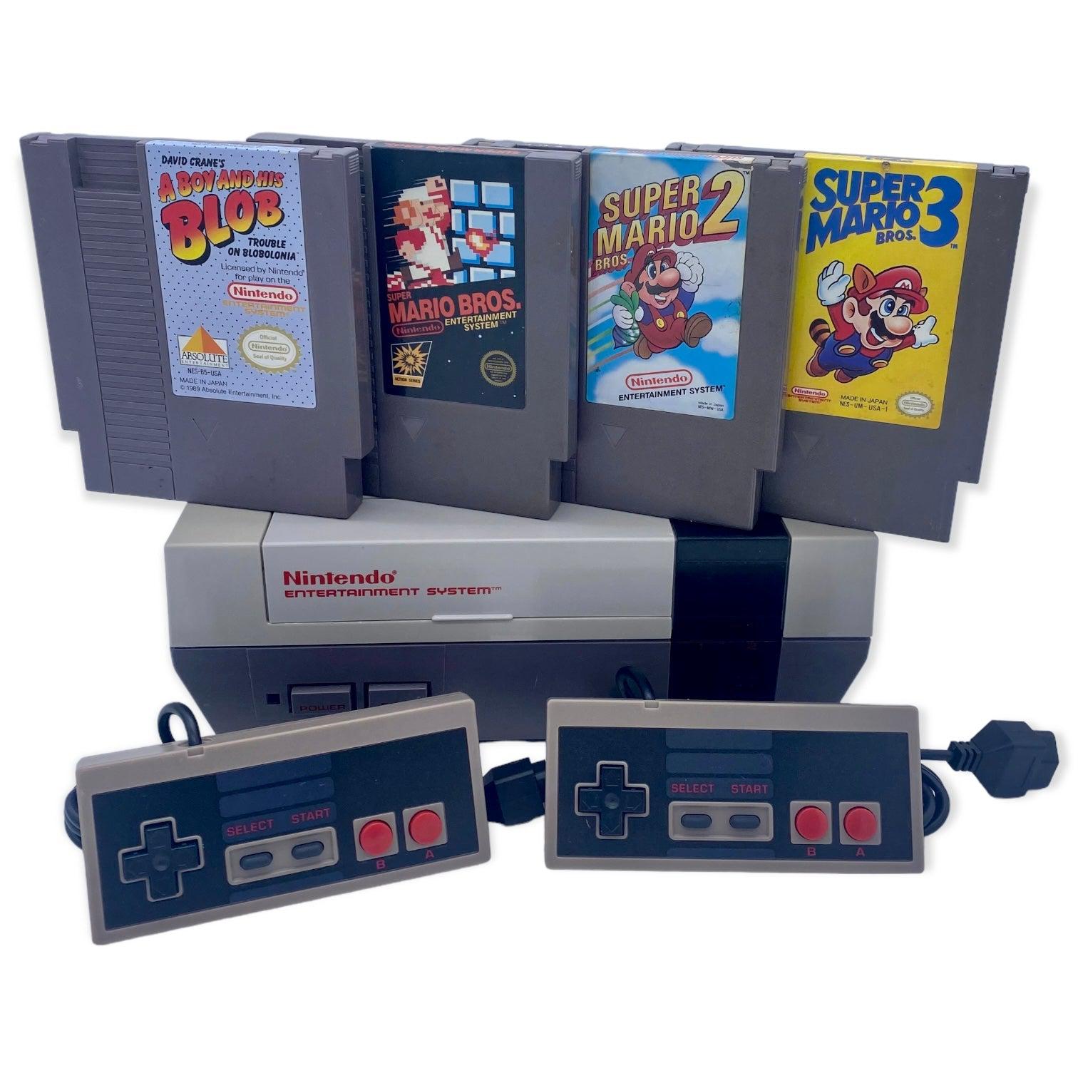 Original Nintendo Entertainment System NES Console Bundle Mario Trilogy + A Boy And His Blob from 2pgaming