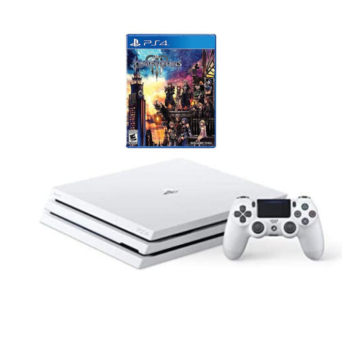 PlayStation 4 PS4 Pro 1TB Console - White + Brand New Kingdom Hearts 3 from 2pgaming