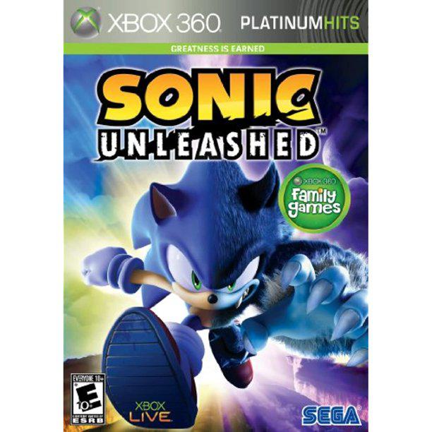 Sonic Unleashed Platinum Hits Microsoft Xbox 360 Game from 2pgaming