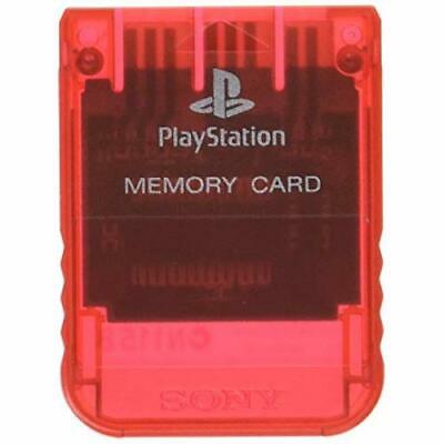 Sony PlayStation 1 PS1 Memory Card SCPH-1020 - CLEAR RED from 2pgaming