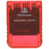 Sony PlayStation 1 PS1 Memory Card SCPH-1020 - CLEAR RED from 2pgaming