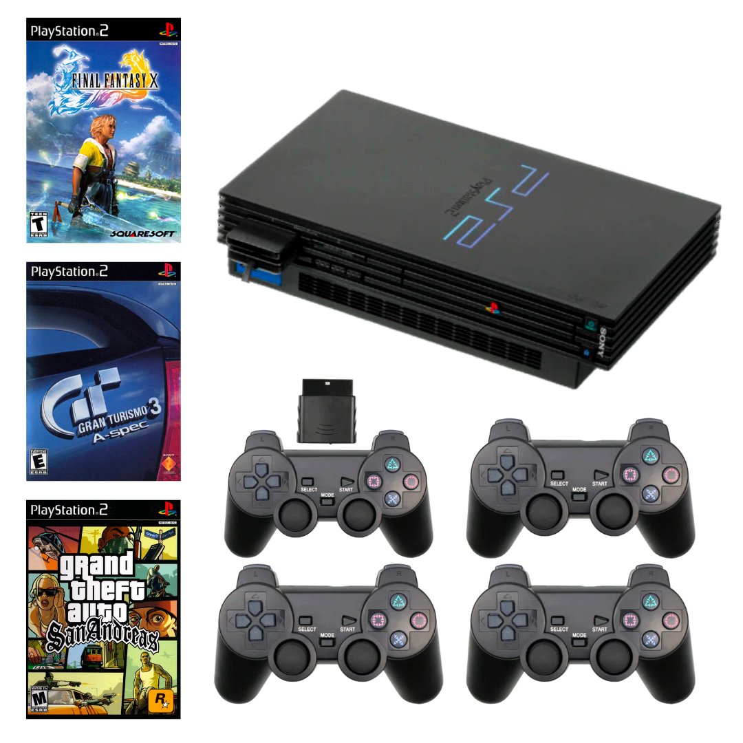 Sony Playstation 2 PS2 Console Bundle - YOU CHOOSE! - Wireless Controllers from 2pgaming