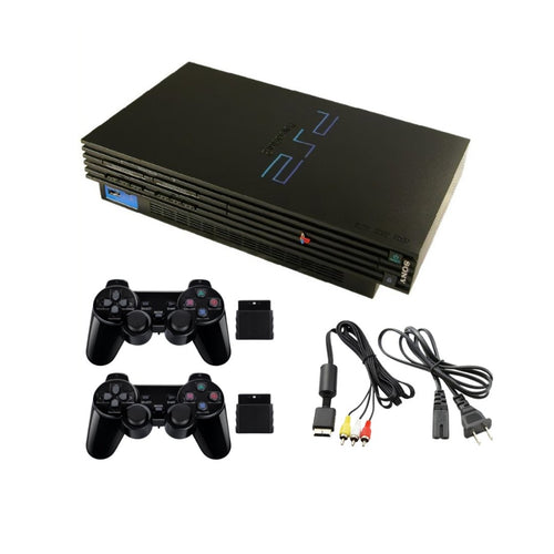 SONY PlayStation 2 PS2 Fat Console Bundle Black - GTA San Andreas - 2 Wireless Controllers from 2pgaming