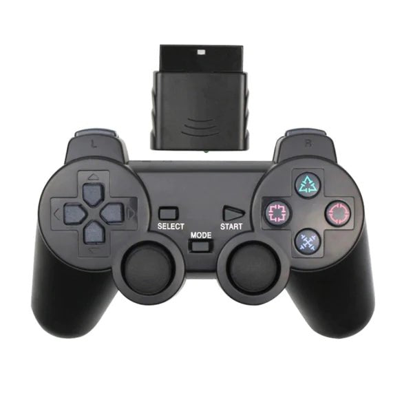 SONY PlayStation 2 PS2 Fat Console Bundle Black - GTA San Andreas - 2 Wireless Controllers from 2pgaming