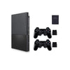 SONY PlayStation 2 PS2 Slim Console Black - 2 New Wireless Controllers - 128MB GB from 2pgaming