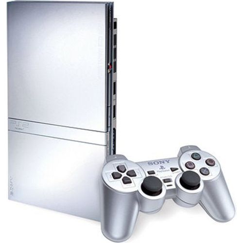 SONY PlayStation 2 PS2 Slim Console - Silver - 1 OEM Wired Controller - Refurbished from 2pgaming